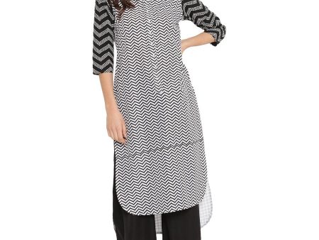 Ahalyaa High Low Hem Printed Kurta Sale