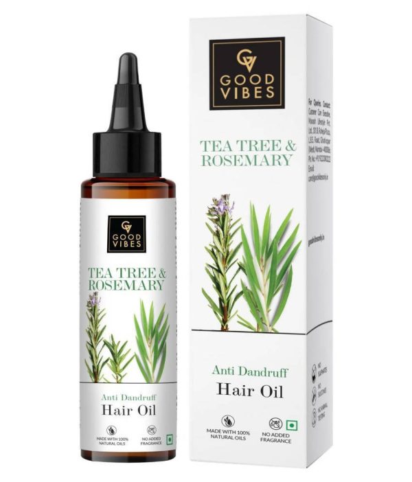 Good Vibes Tea Tree & Rosemary Anti Dandruff Hair Oil Cheap