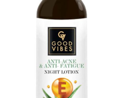 Good Vibes Aloe Vera + Vitamin E Anti - Acne Night Face Lotion Hot on Sale