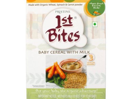 Pristine 1st Bites Baby Cereal Stage-3 Organic Wheat, Spinach & Carrot Online Sale