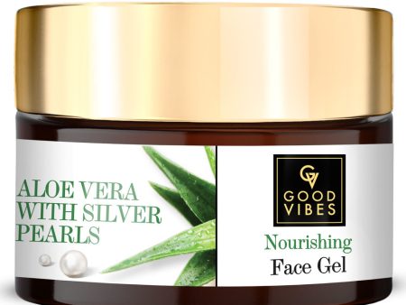 Good Vibes Aloe Vera Nourishing Face Gel with Silver Pearls Hot on Sale