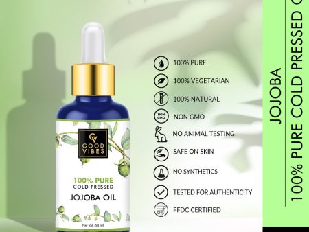 Good Vibes 100% Pure Cold Pressed Carrier Oil For Hair & Skin - Jojoba Online now