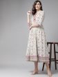 Yufta Off White Floral Ethnic Maxi Dress Cheap