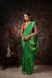 Vardha Clover Green Golden Zari Kanjeevaram Silk Saree Online